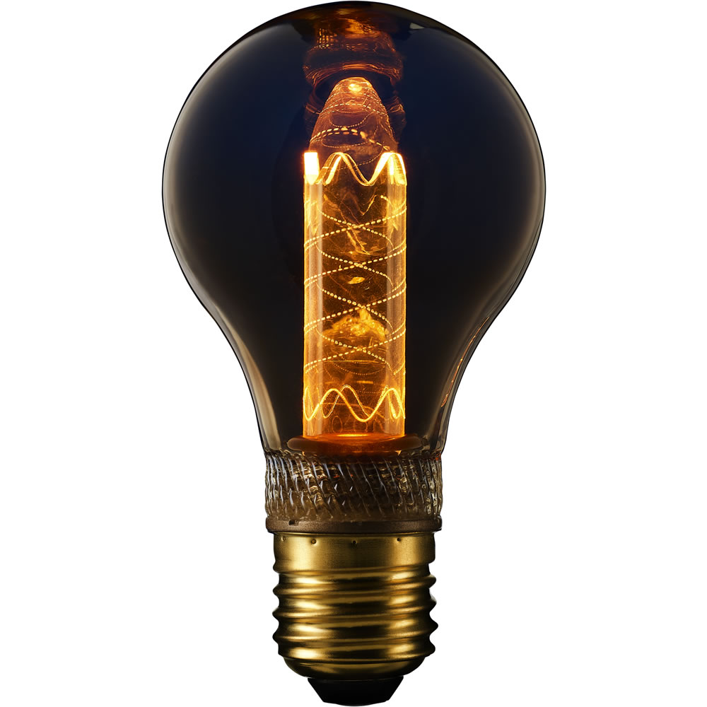 TCP 1 pack Screw E27/ES LED 65 Lumens Vintage Twis ted A-Shape Light Bulb Image 1