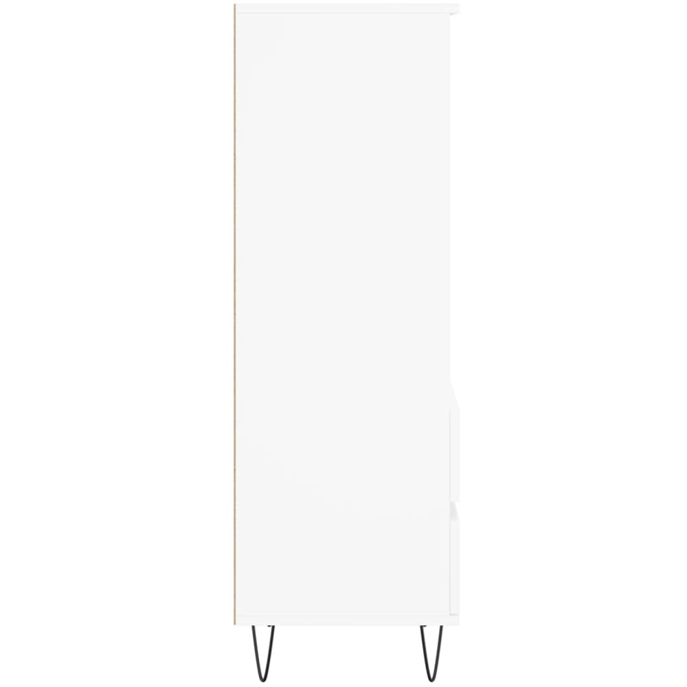 vidaXL 2 Drawer 3 Open Shelf White Highboard Image 7