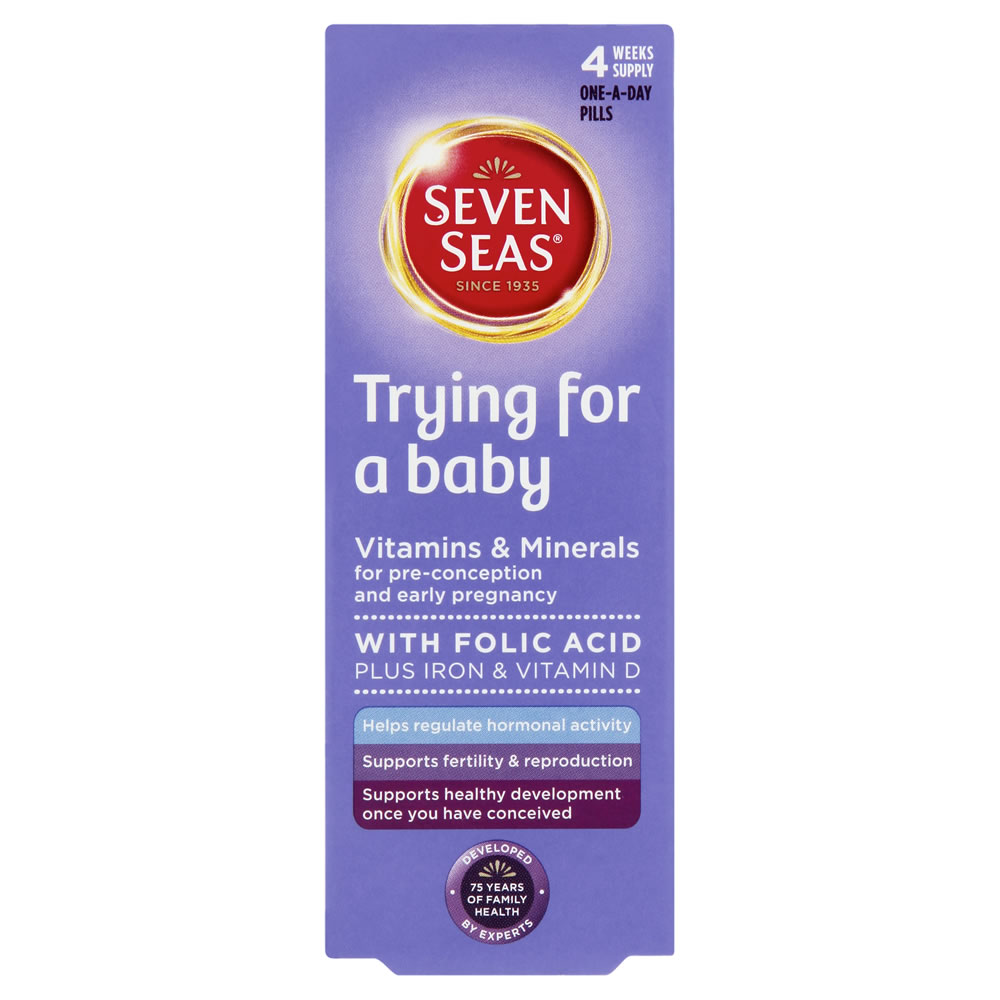 Seven Seas Trying for a Baby Vitamin and Mineral Tablets 28 pack Image
