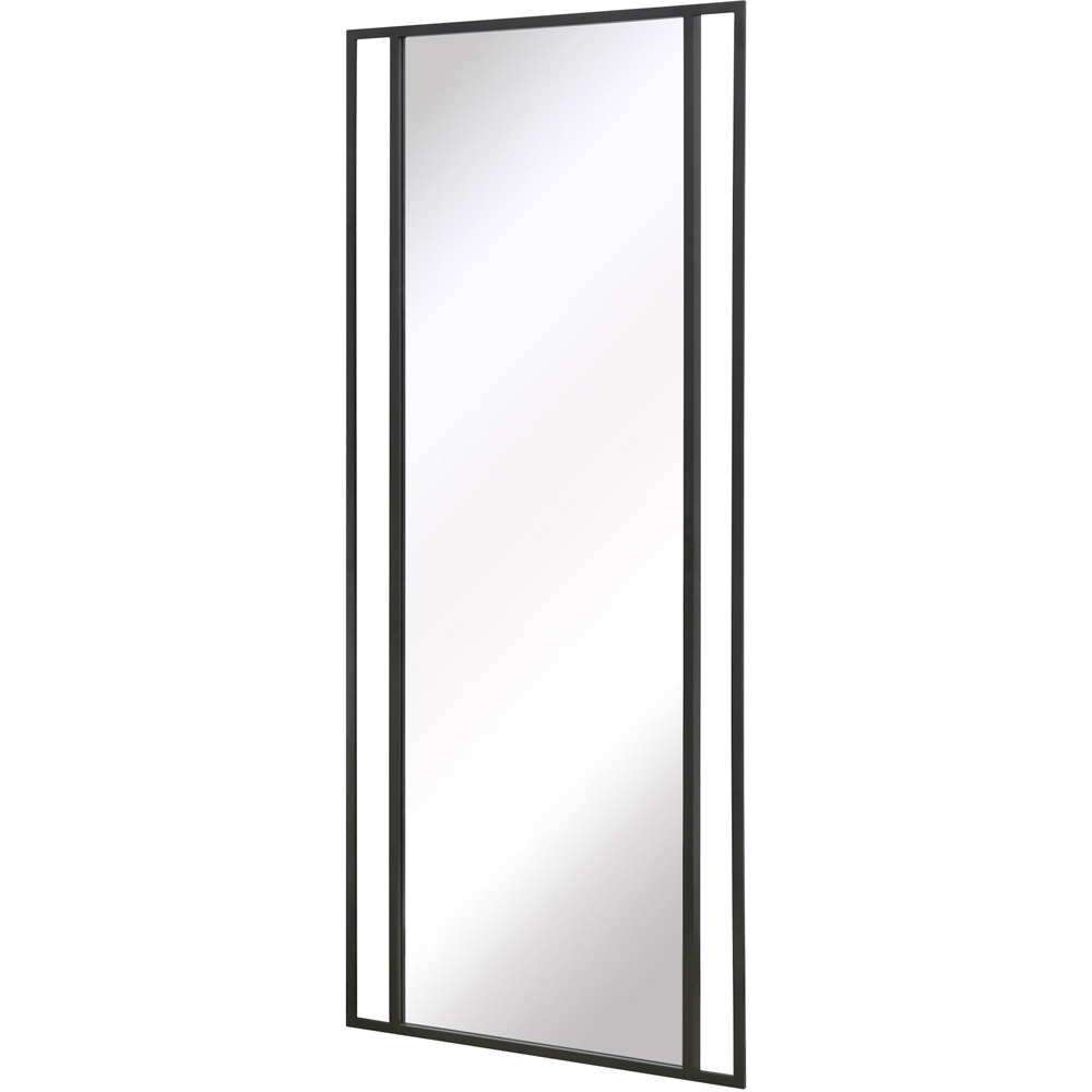 MirrorOutlet The Genestra Black Modern Wall and Leaner Garden Mirror 180 x 80cm Image 3