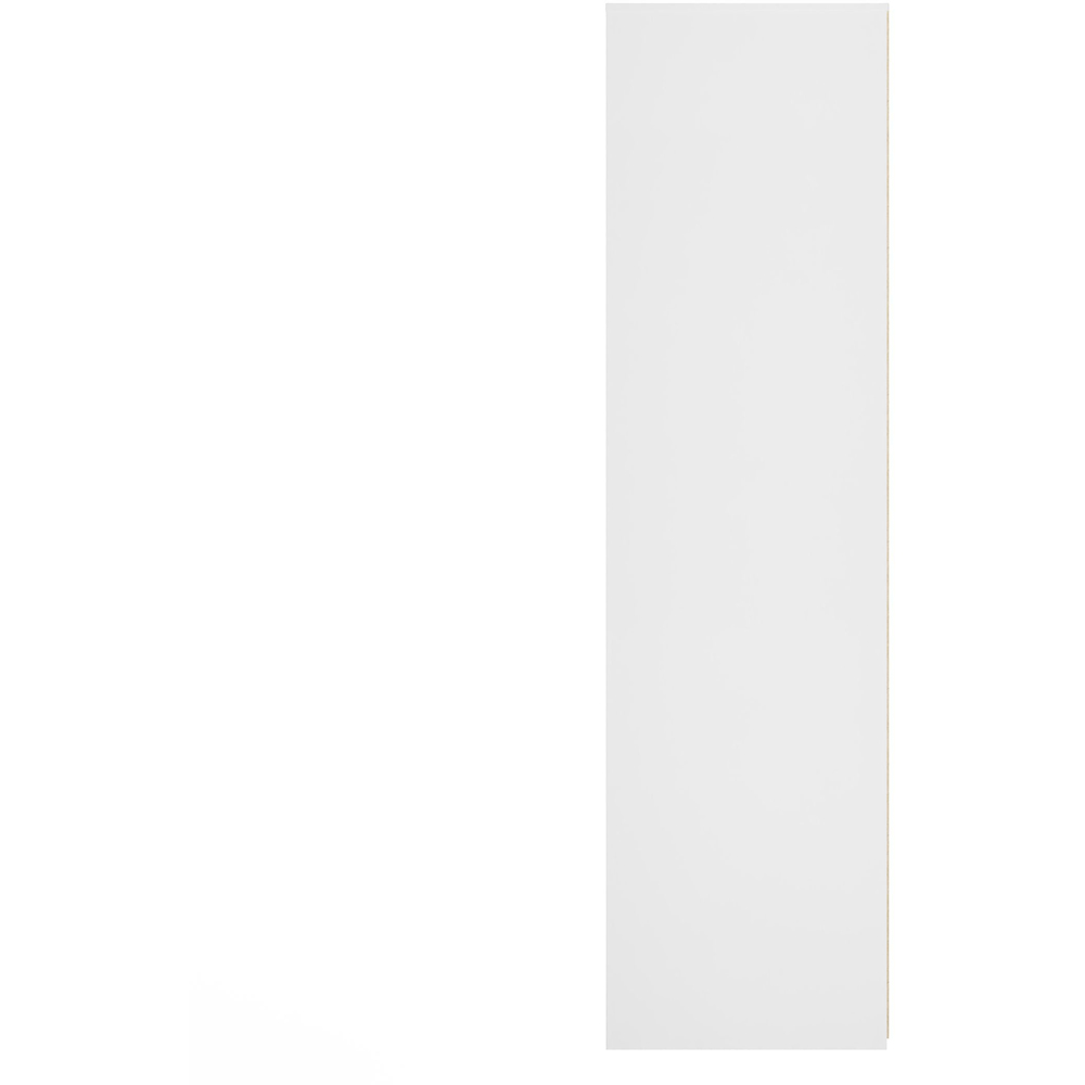 Crowndale Fluted 2 Door Duck and White Matt Tall Wardrobe Ready Assembled Image 3