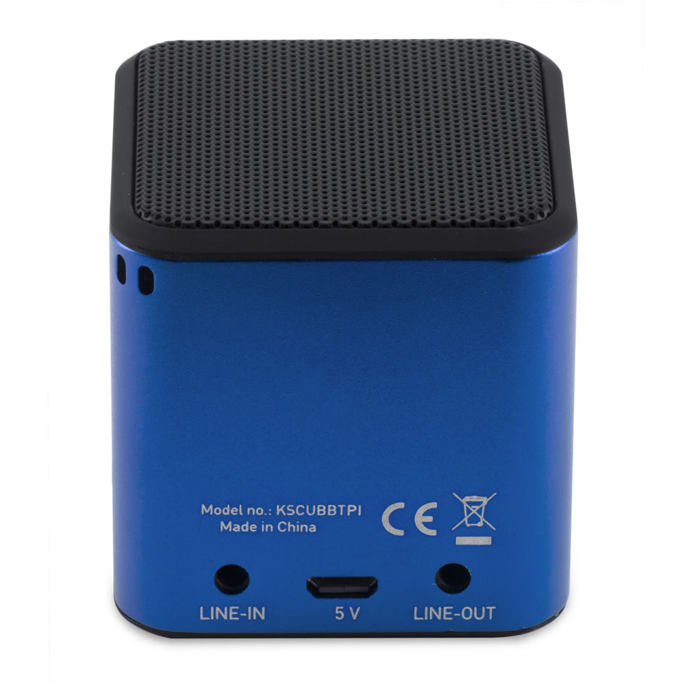 KitSound Blue Cube Bluetooth Speaker Image 4