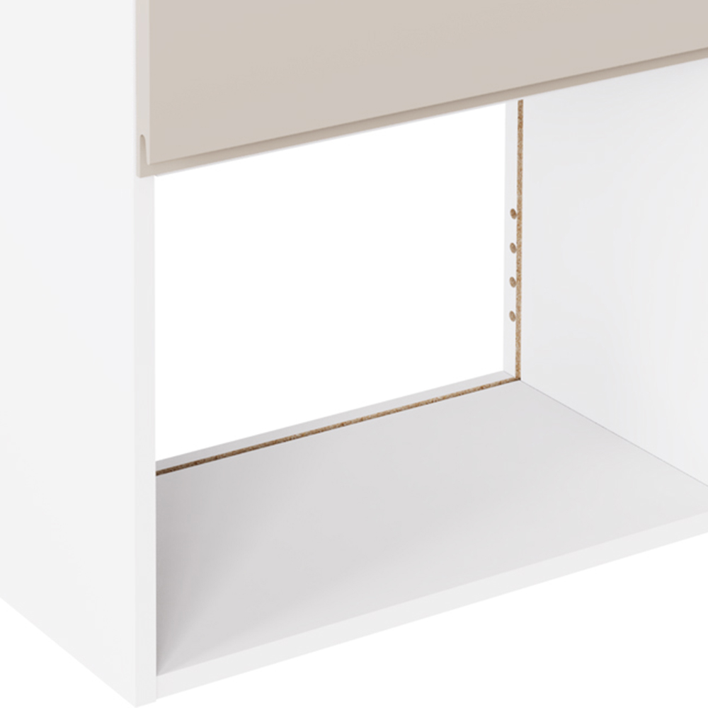 Kitchen Kit J-Pull Gloss Light Grey Microwave Wall Unit 600mm Image 3