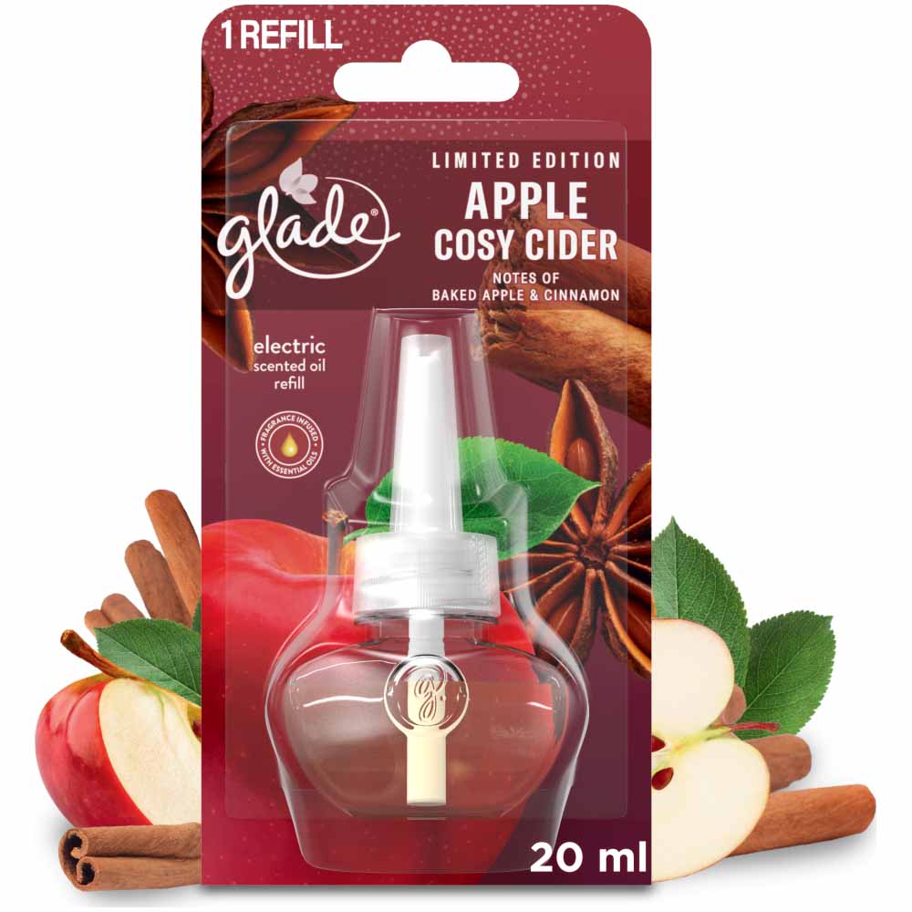 Glade Electric Refill Apple Cosy Cider Scented Oil Freshener 20ml Image 1