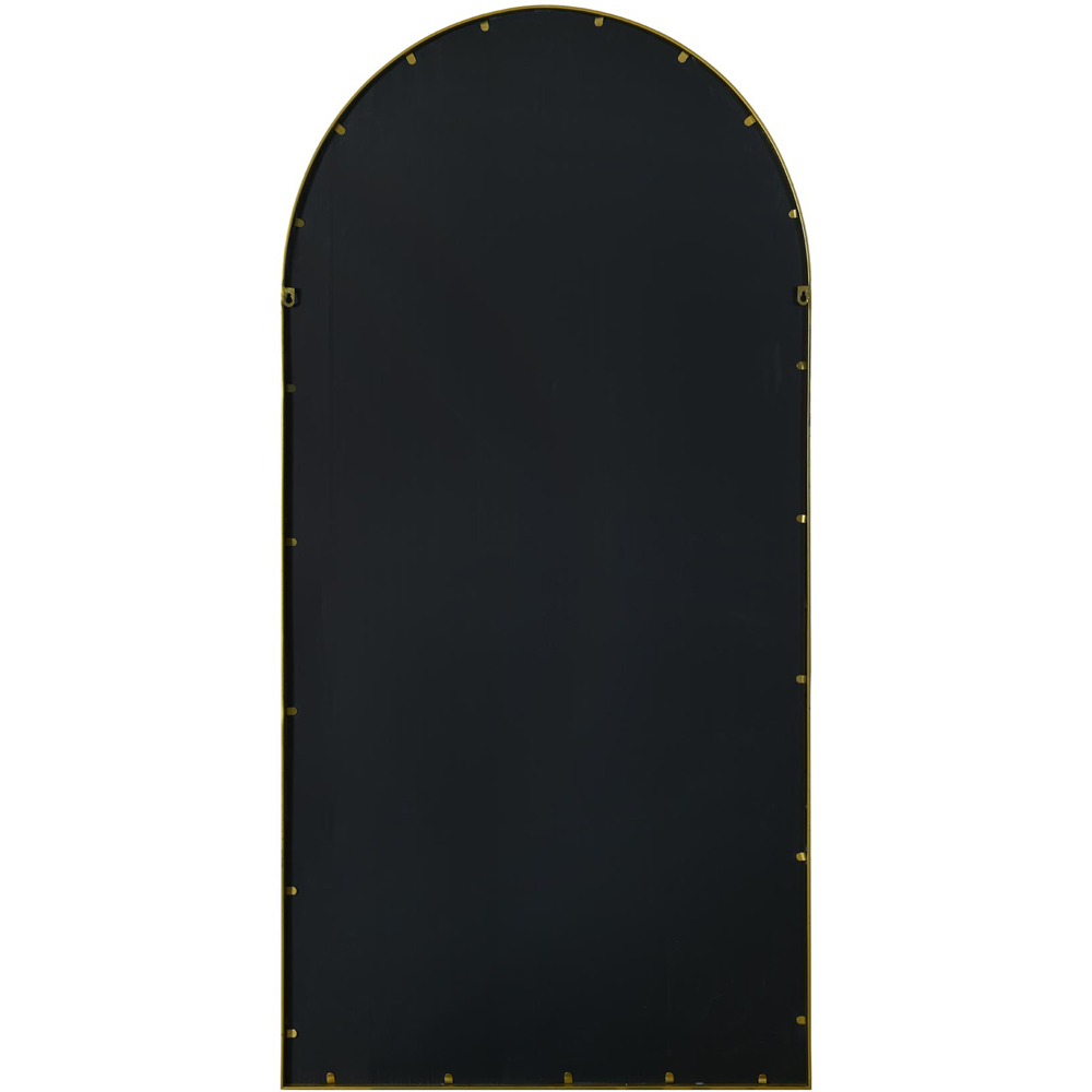 MirrorOutlet The Arcus Gold Framed Arched Garden Wall Mirror 180 x 90cm Image 4