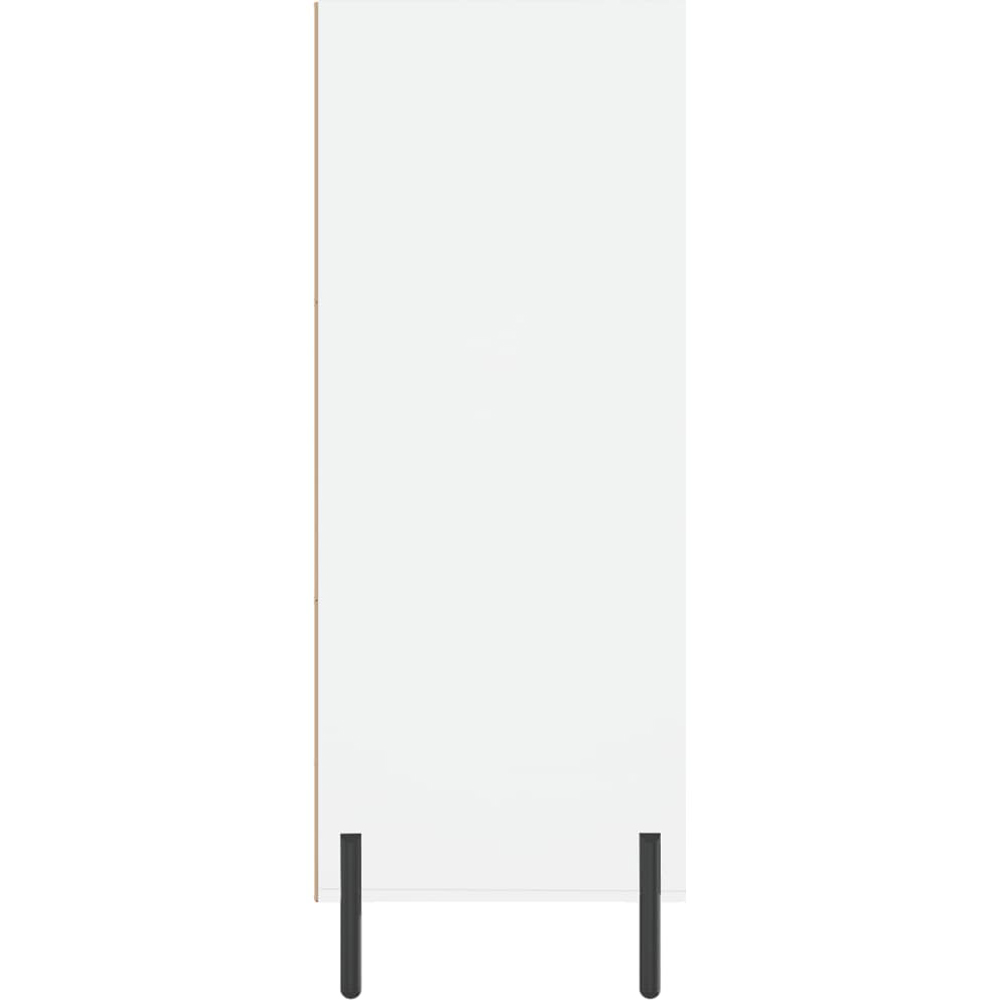 vidaXL 3 Shelf White Wide Storage Cabinet Image 4