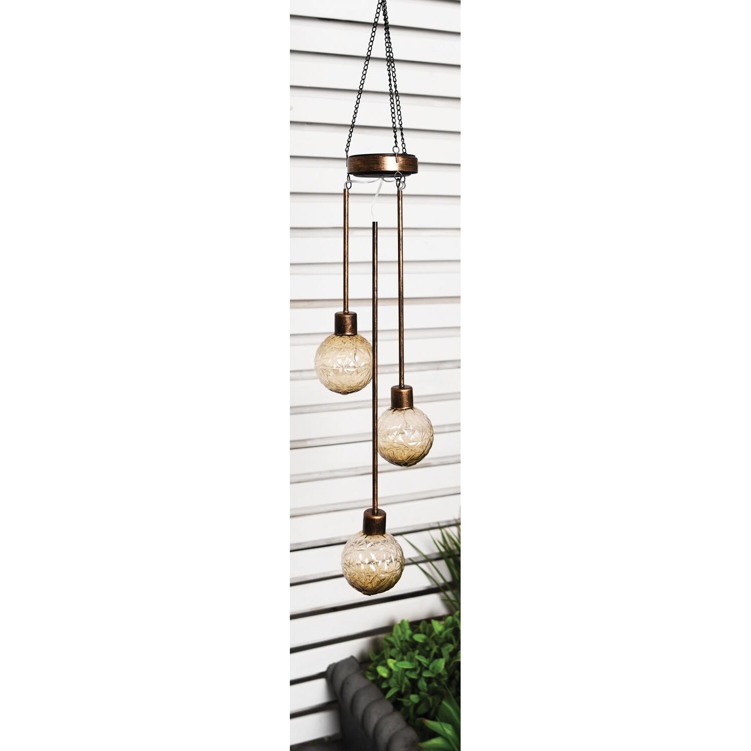 Solar Trio Ribbed Pendant Light Image 2