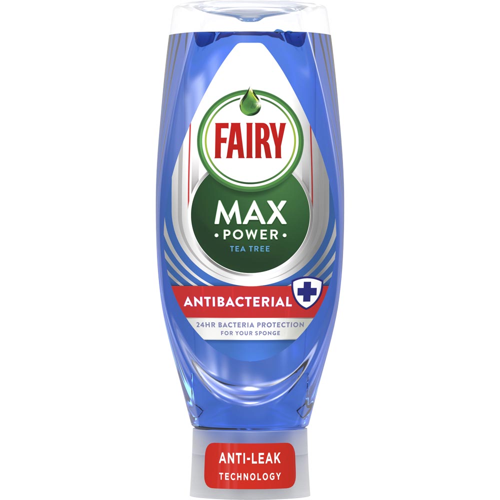 Fairy Max Power Wash Up Liquid Antibacterial 450ml Image 1