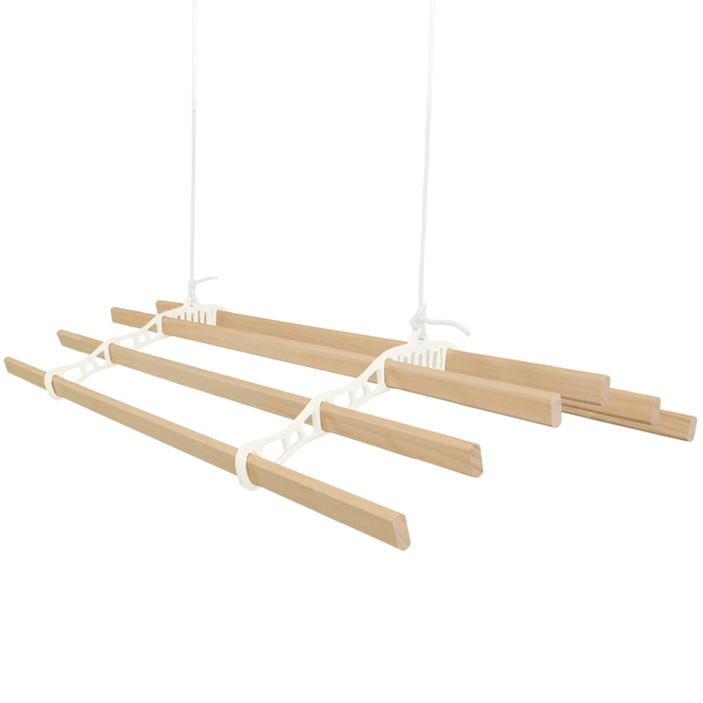 Monstershop Ivory Clothing Airer Ceiling Pulley 2m Image 4