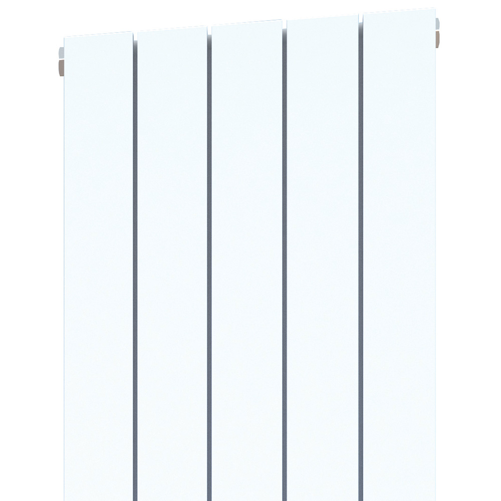 Towelrads Hanworth Plus 6190BTU Vertical White Aluminium Radiator 1800 x 480mm 1814W Image 2