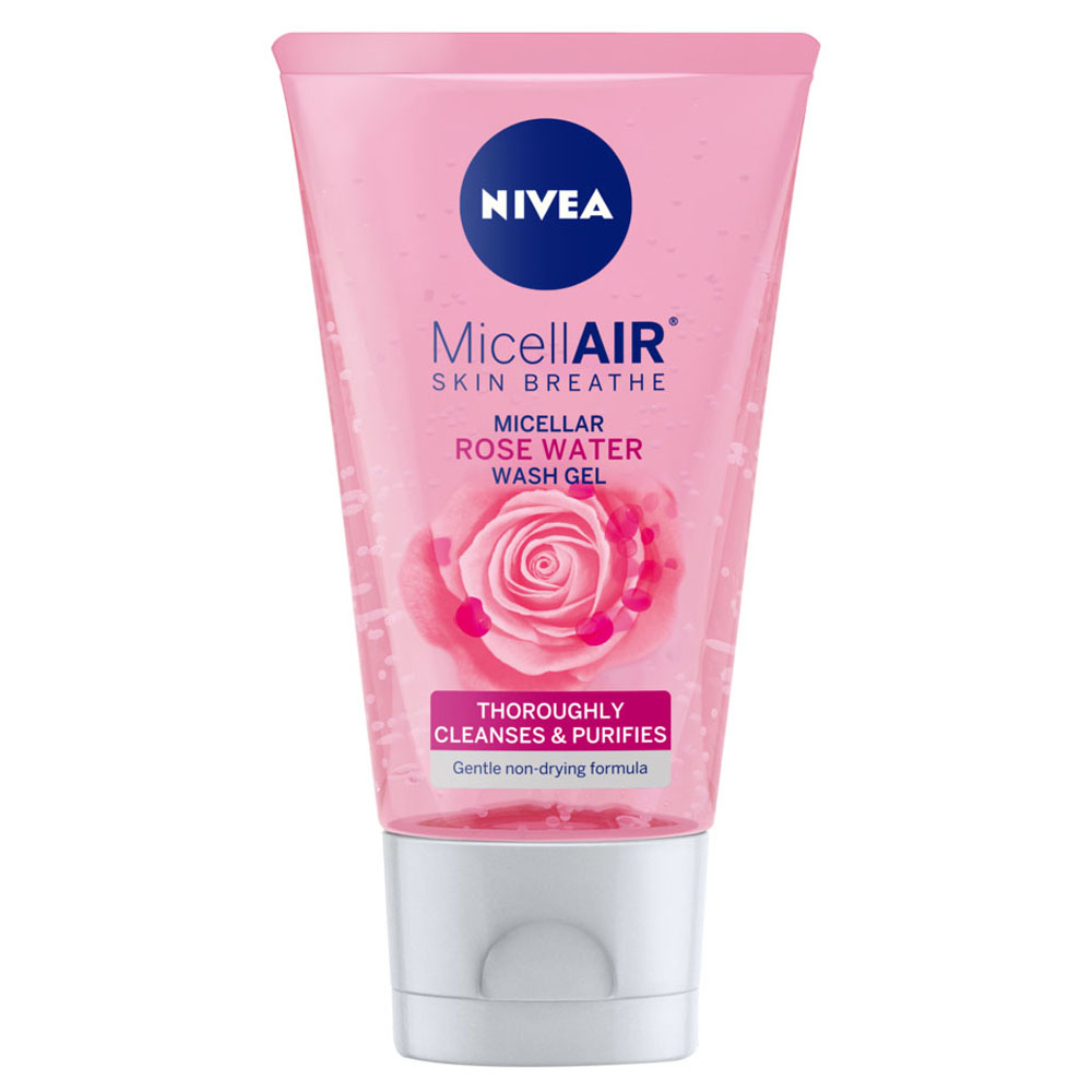 Nivea MicellAIR Rose Micellar Water Face Wash Gel Image 1