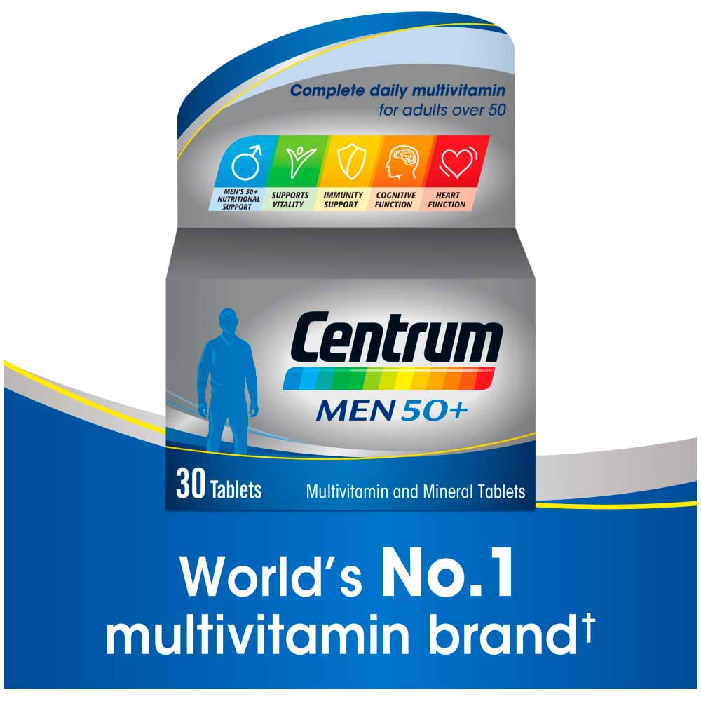 Centrum Men 50 Plus Multivitamins 30 Pack Image 3