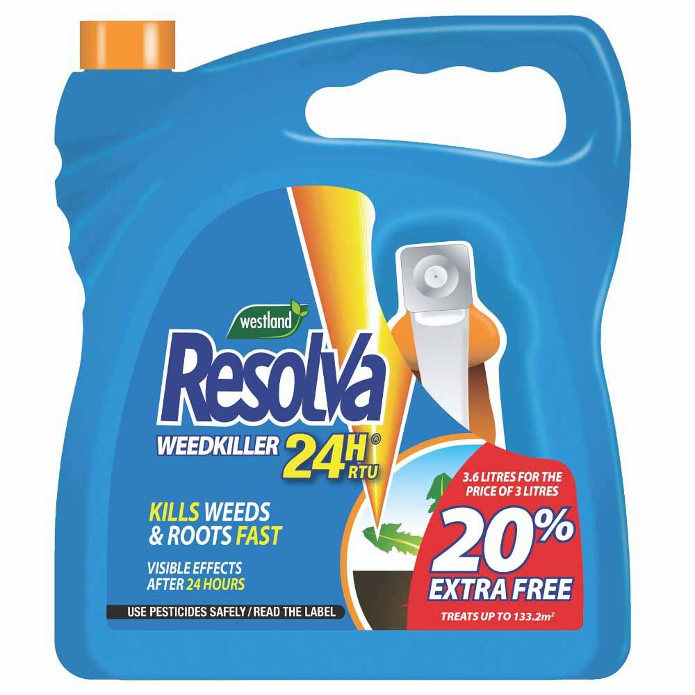 Resolva 24H Ready To Use Weedkiller 3L Image 1