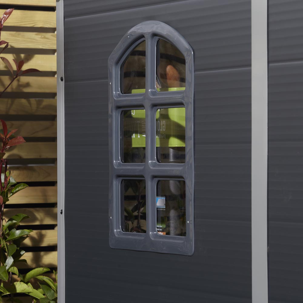 Airevale 8X6 Plastic Shed - Dark Grey Image 10