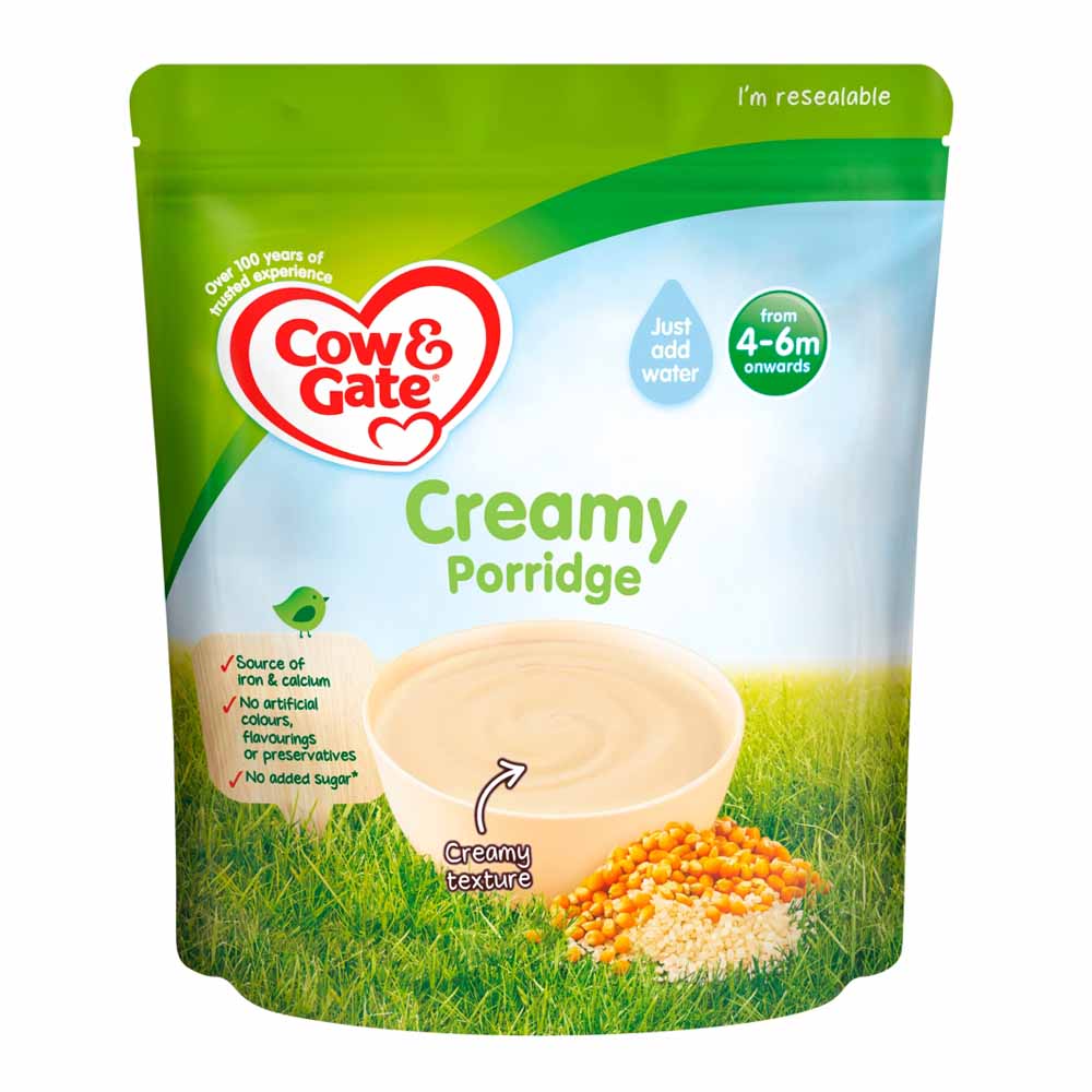 Cow and Gate Creamed Porridge 125g Image 1
