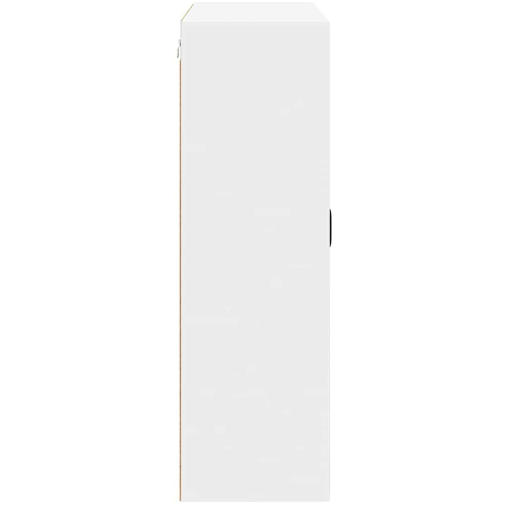 vidaXL 2 Glass Door White Kitchen Wall Cabinet Image 6