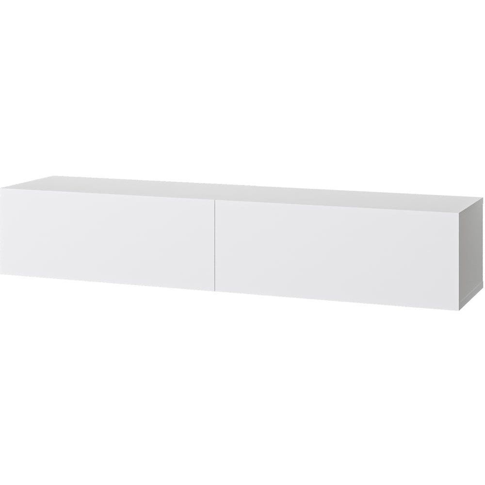 Decortie Francy 2 Door White Modern Wall Mounted TV Unit  Image 2