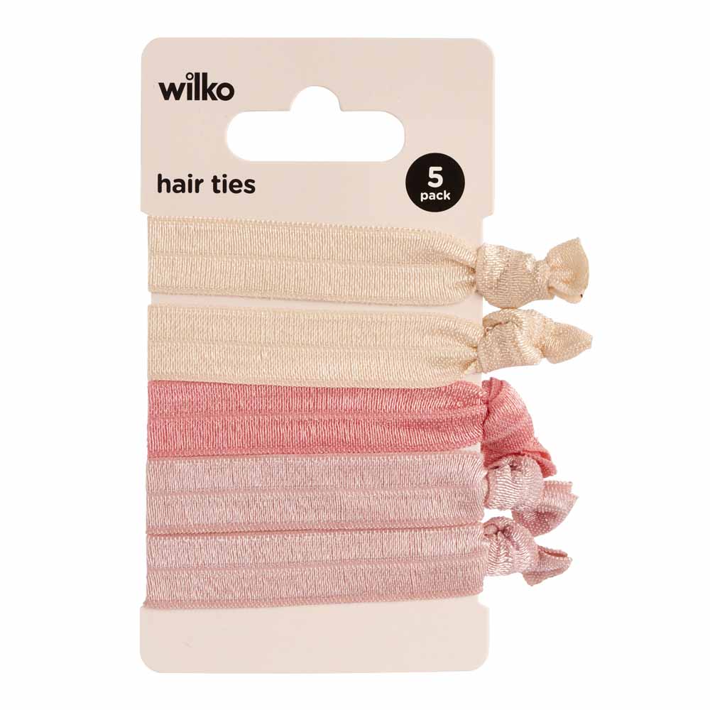 Wilko Pearl Fashion Hair Ties 5 Pack Image 2