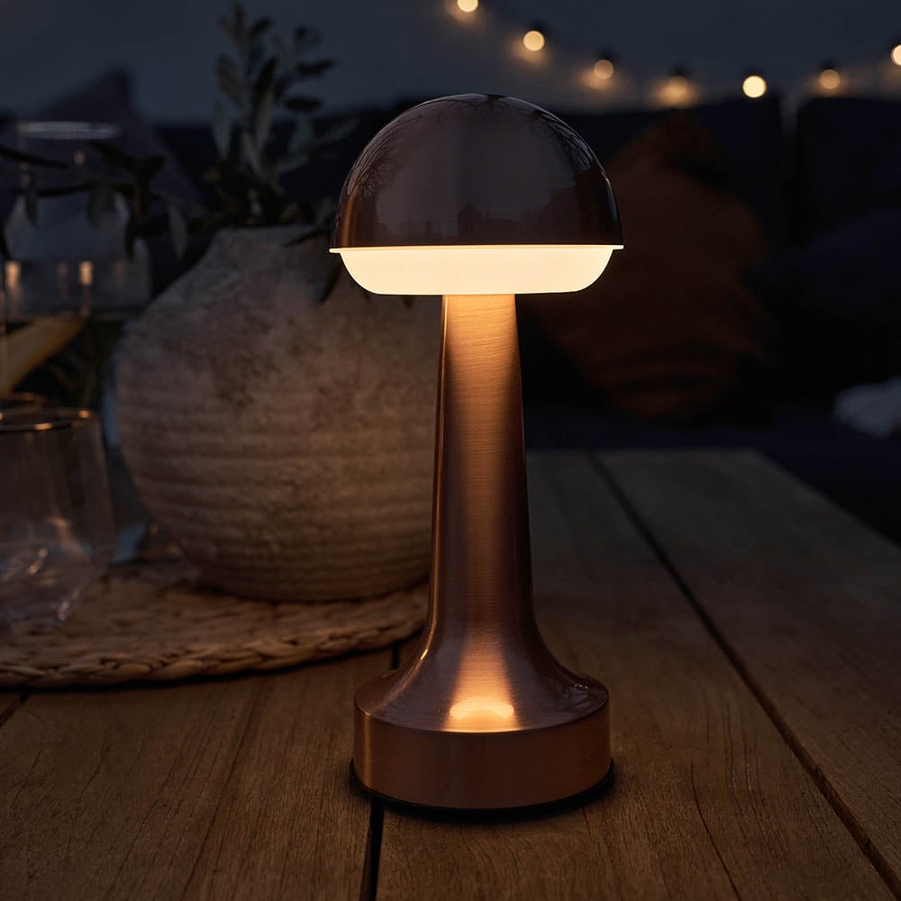 ValueLights Troy 2 Pack Copper LED Table Lamp Image 2