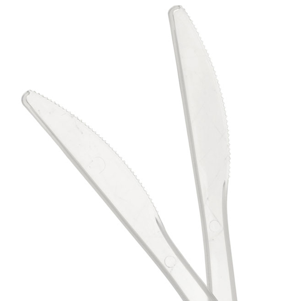 Wilko 30 Pack Reusable Plastic Knives Image 5