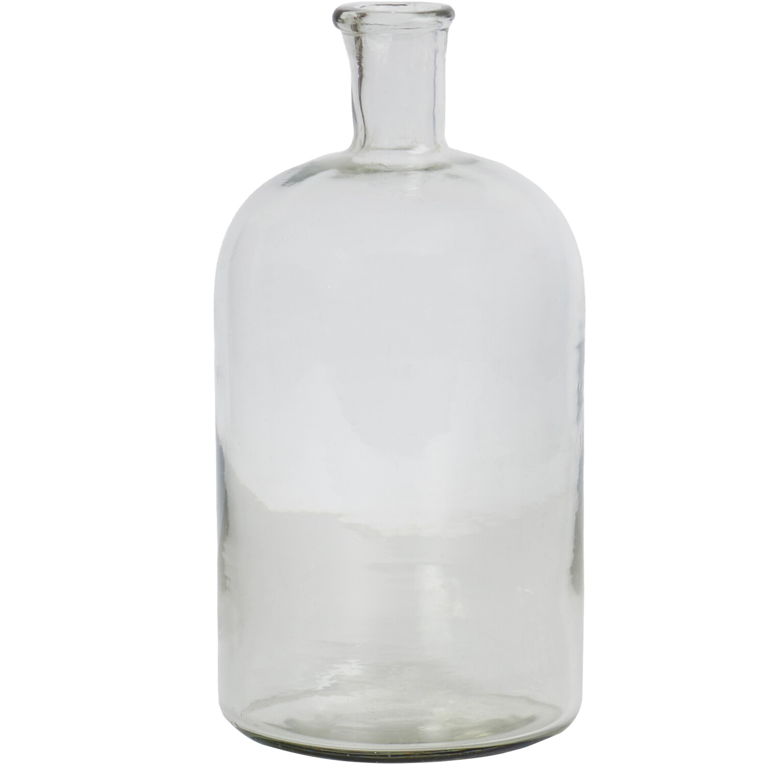 Bottleneck Glass Vase - Clear Image 1
