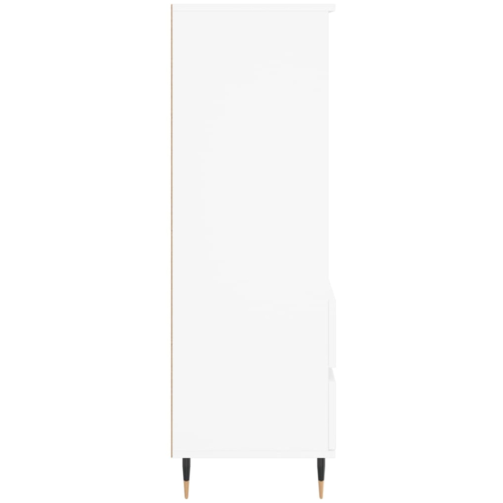 vidaXL 2 Drawer 3 Shelf White Highboard Image 7