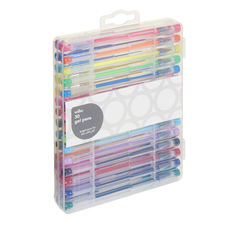 Wilko Gel Pens 30pk Wilko