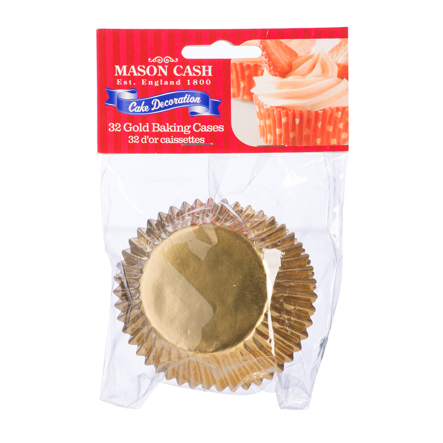 Pack of 32 Mason Cash Foil Cupcake Cases - Gold Image 2