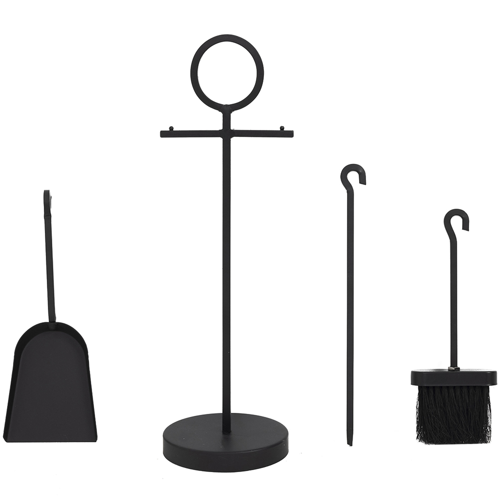 Charles Bentley Paxford Black Fireside Tool Set Image 3