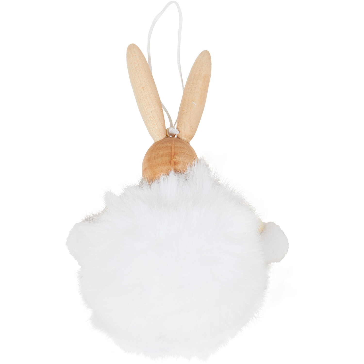 Hanging Pom Pom Bunny - White Image 3