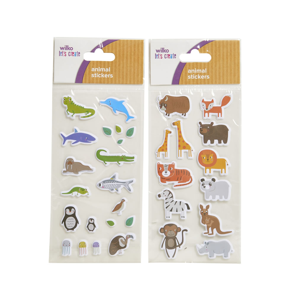 Wilko Animal Stickers Image