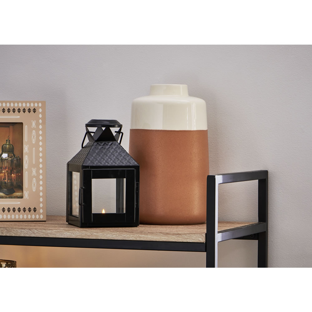 Wilko Terracotta and Cream Vase Image 3