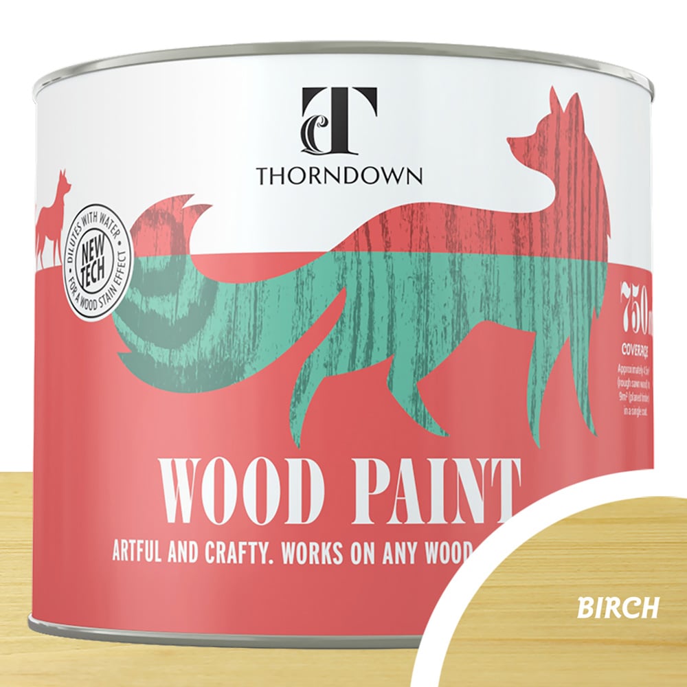 Thorndown Birch Satin Wood Paint 750ml Image 4