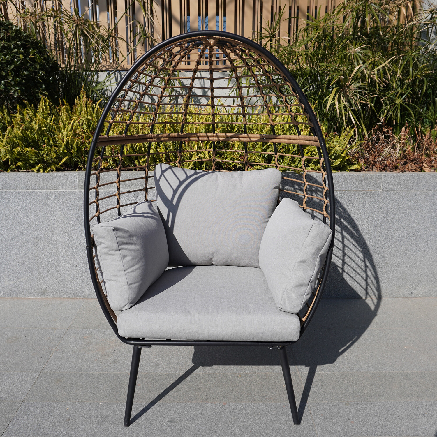 Odette Grey Egg Chair Image 1