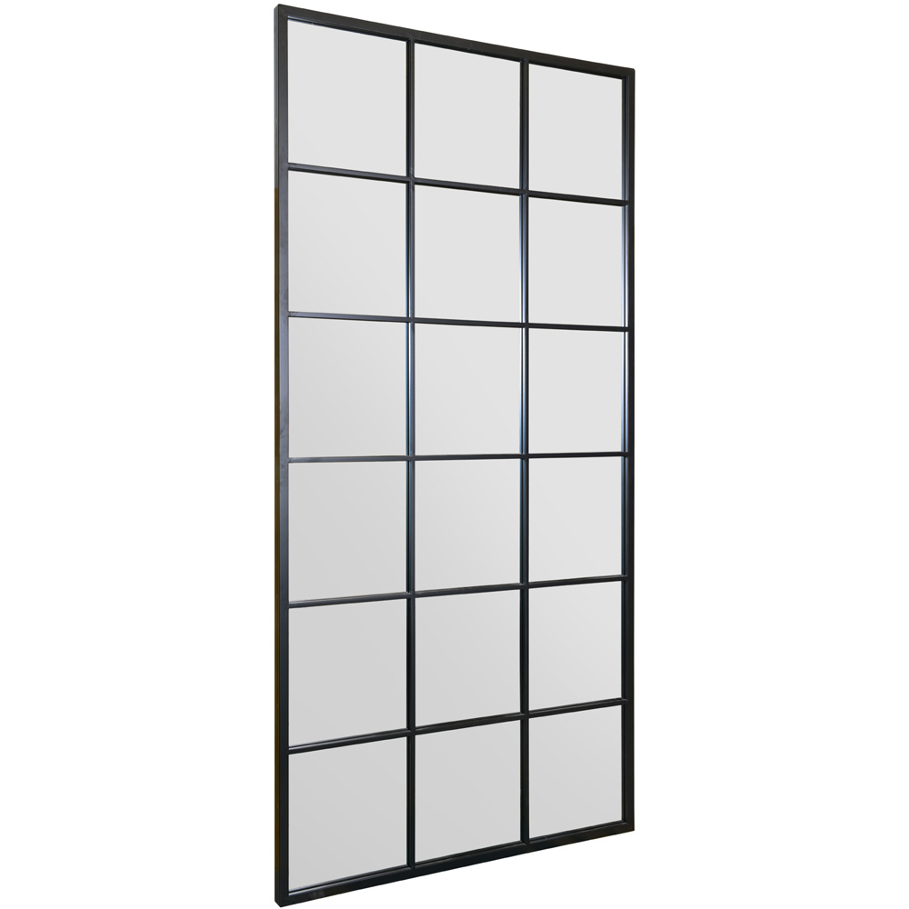 The Fenestra Black Window Leaner Wall Mirror 174 x 85cm Image 3
