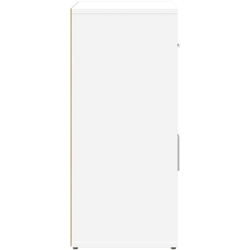 vidaXL 2 Door Single Drawer White Sideboard Image 6