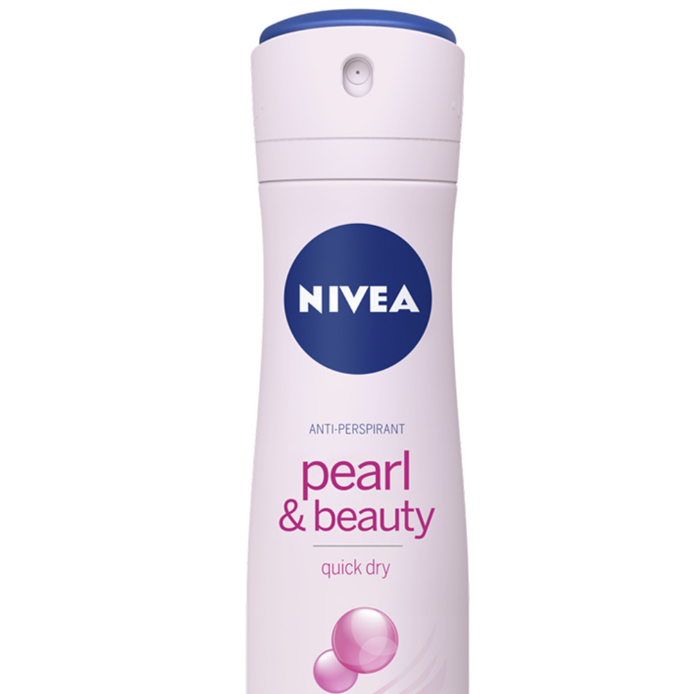 Nivea Pearl and Beauty Anti Perspirant Deodorant Spray Case of 6 x 150ml Image 3