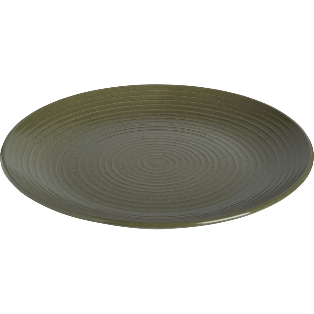 Wilko Green Reactive Glaze Dinner Plate Image 3