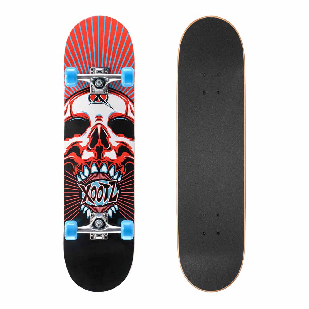 Xootz 31 inch Skull Double Kick Skateboard Image 6