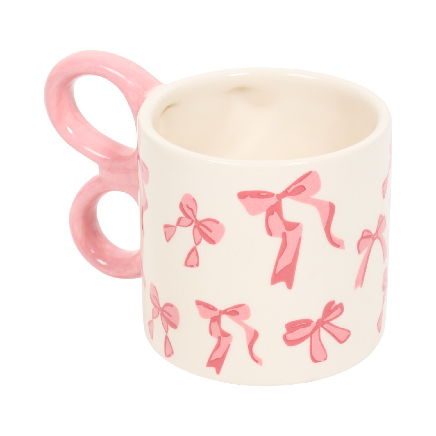 Stylish Bow Mug Pink Image 4