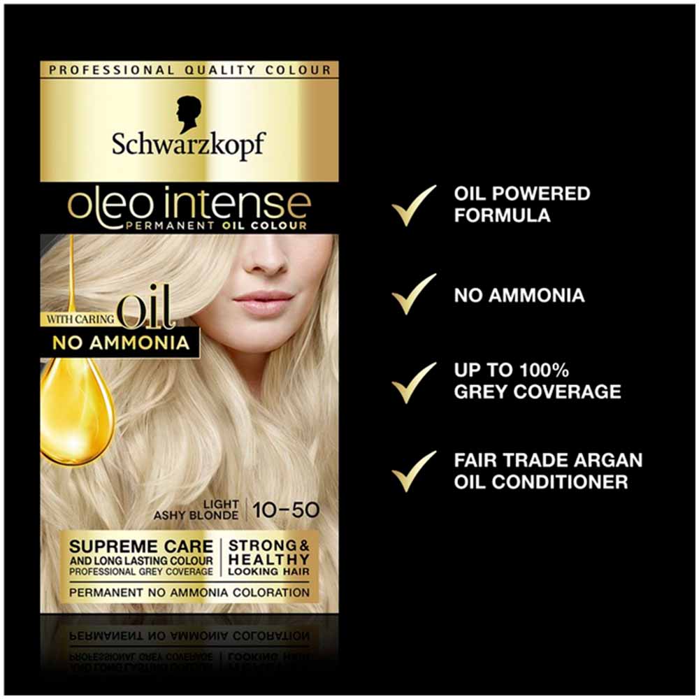 Schwarzkopf Oleo 10-50 Ash Blonde Hair Colour Image 2