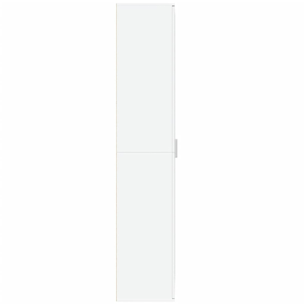 vidaXL 2 Door White Tall Highboard Image 4