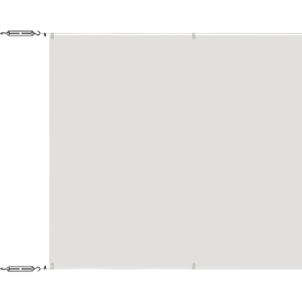 vidaXL White Oxford Fabric Vertical Awning 60cm x 10m Image 2