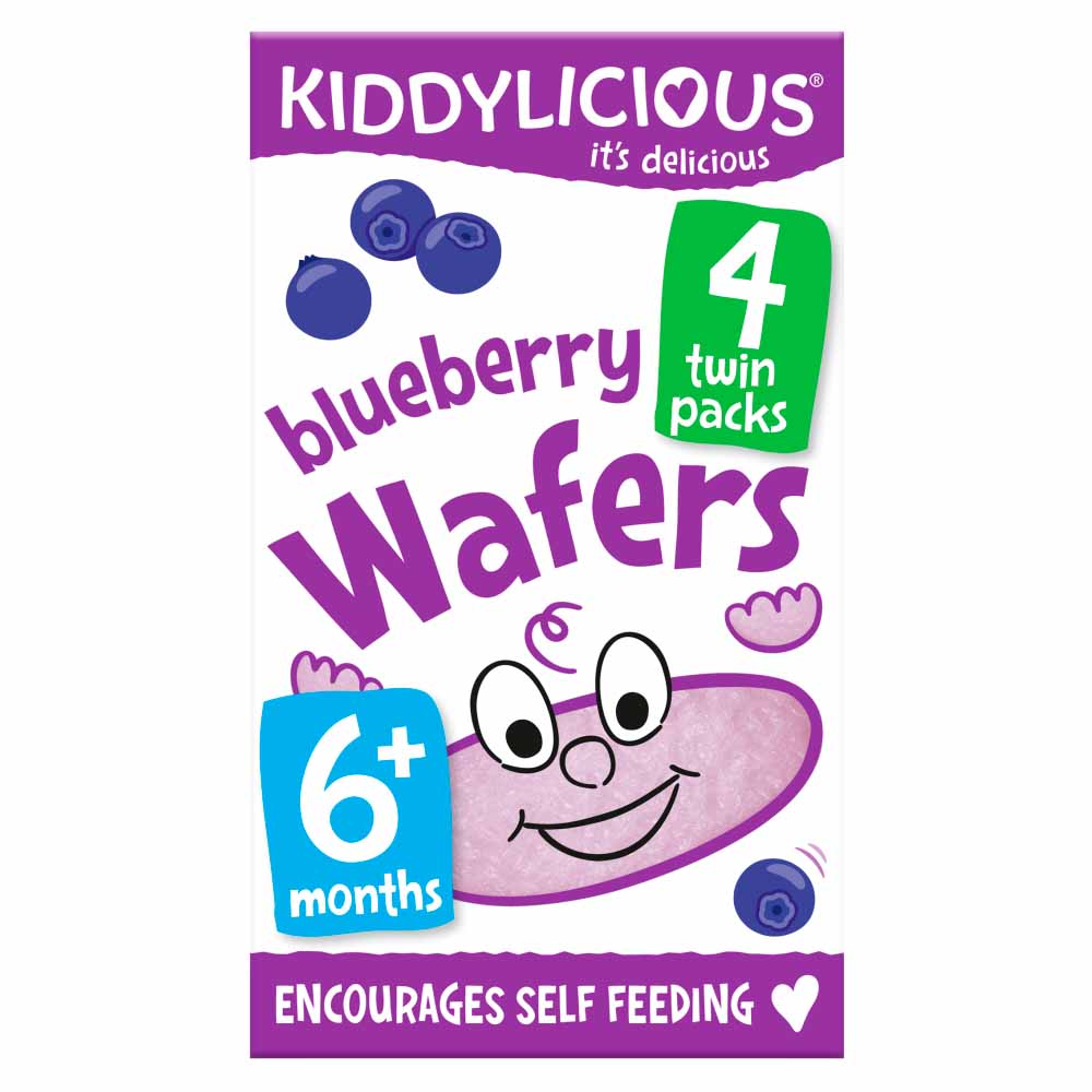 Kiddylicious Mini Wafers Blueberry 16g Image 1