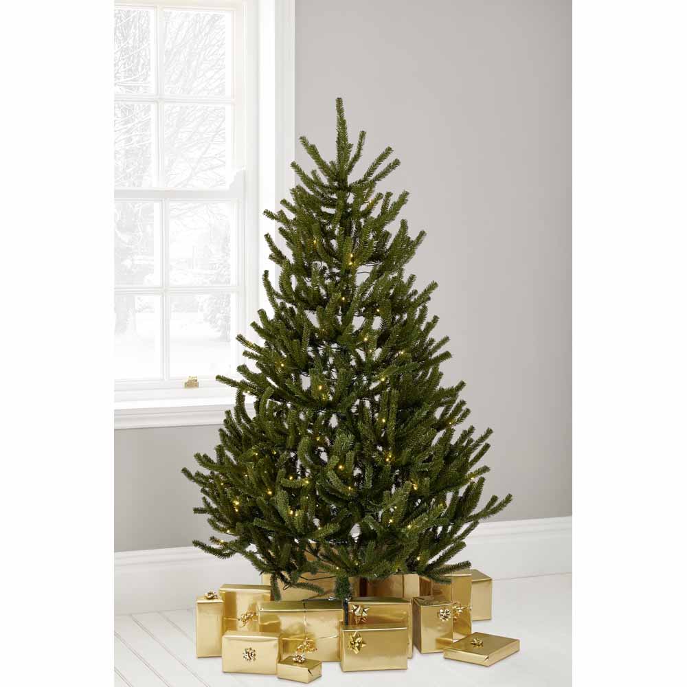 Wilko 6ft Upswept Pre-lit Artificial Christmas Tree Image 1