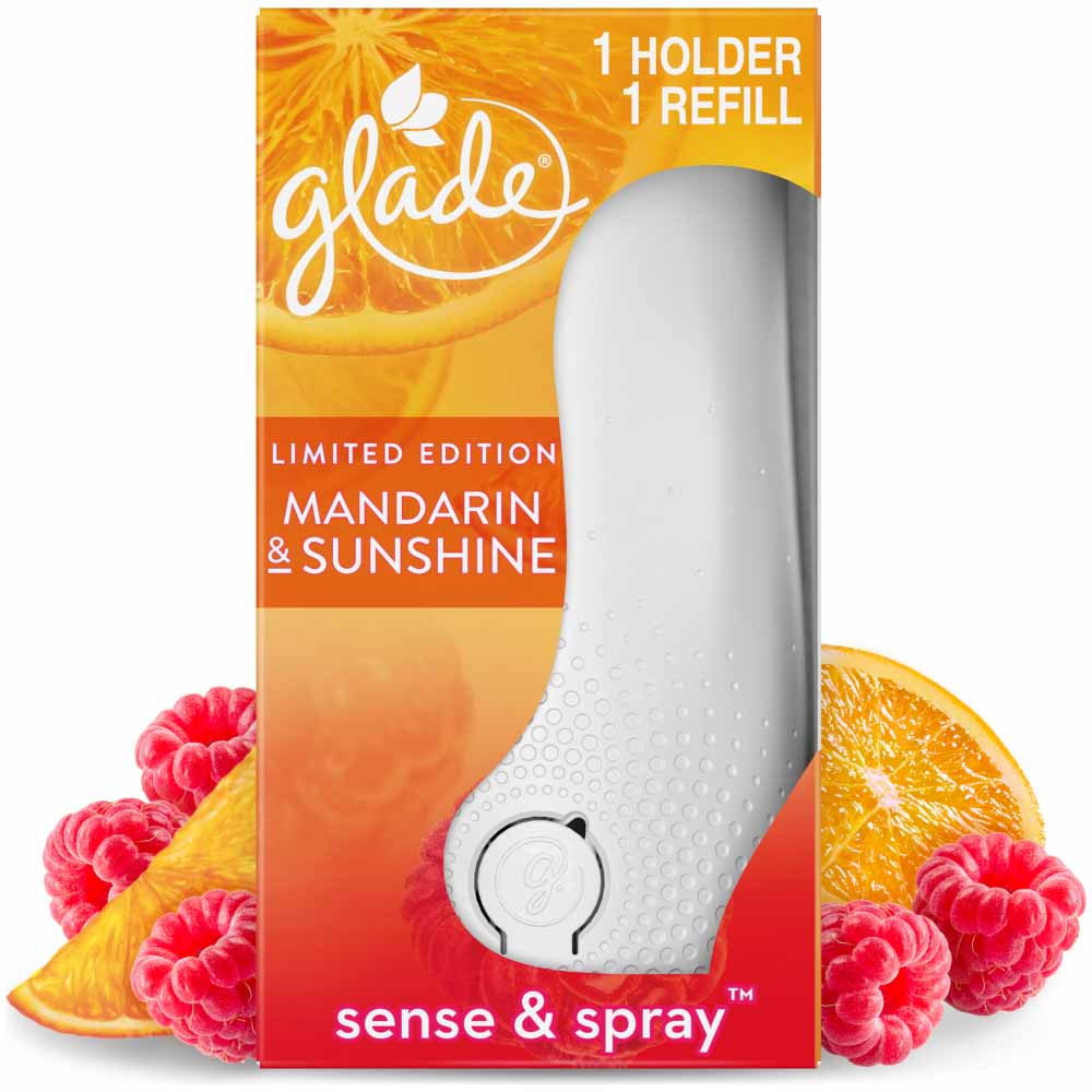 Glade Sense & Spray Holder Mandarin and Sunshine Air Freshener 18ml Image 1