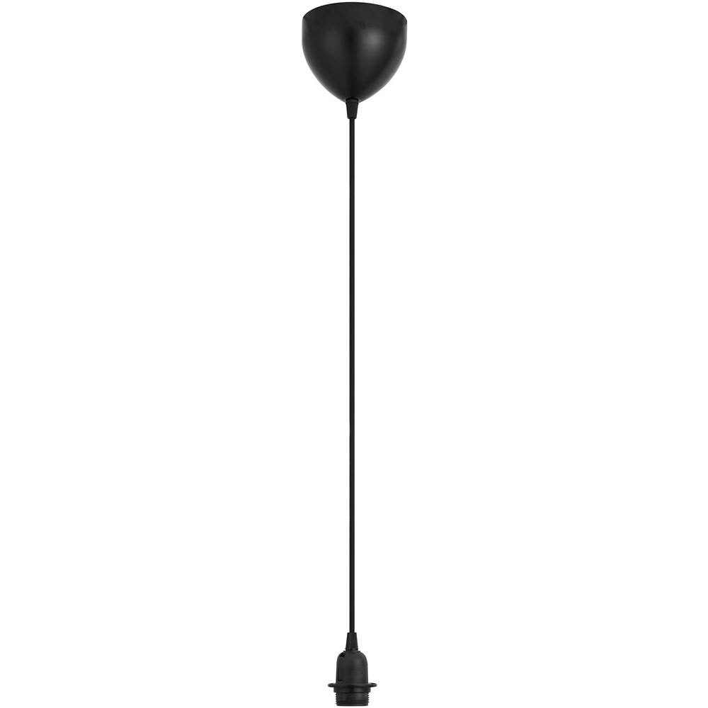 Nordlux Delux E27 Black Pendant Kit Image 1
