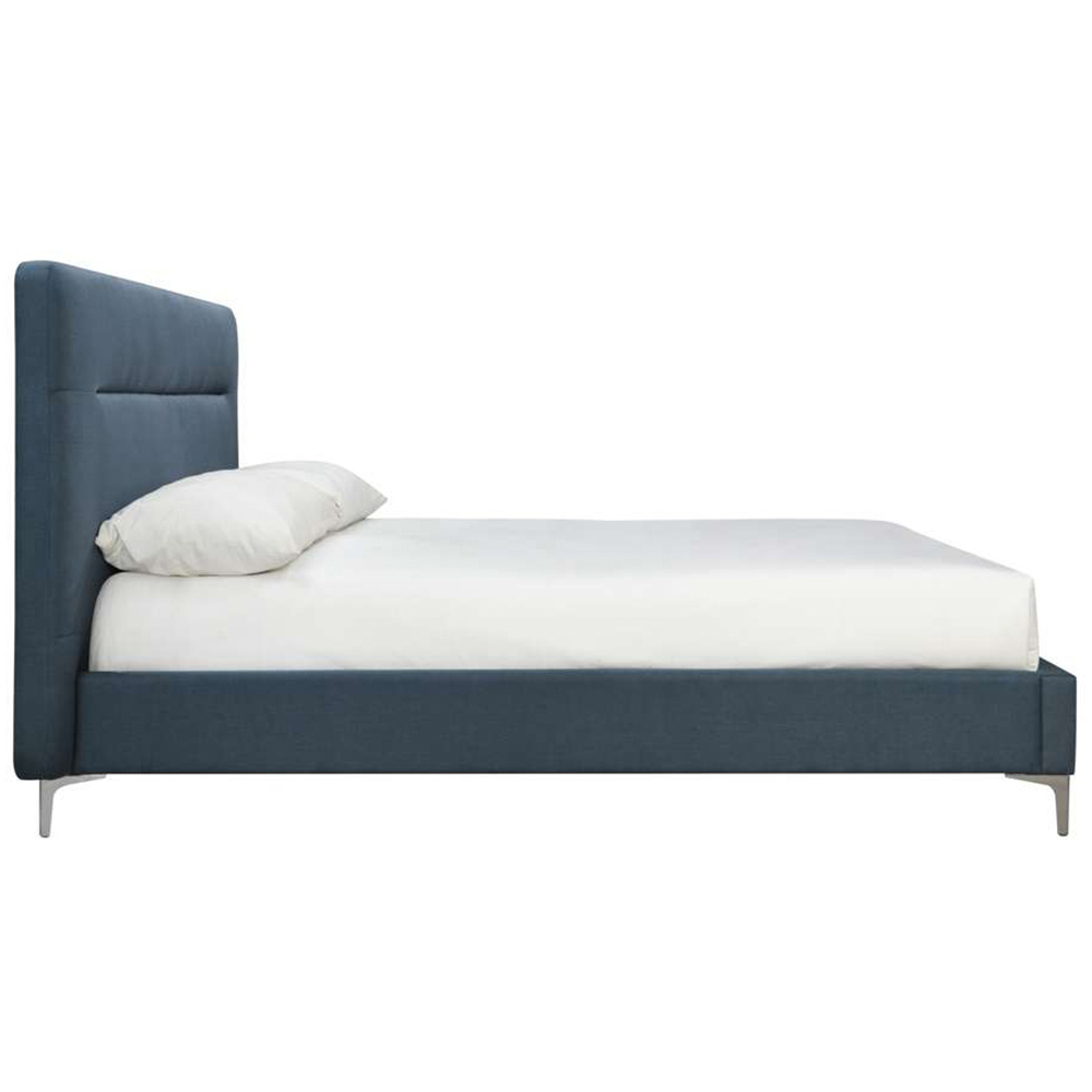 Finn King Size Steel Blue Bed Frame Image 3
