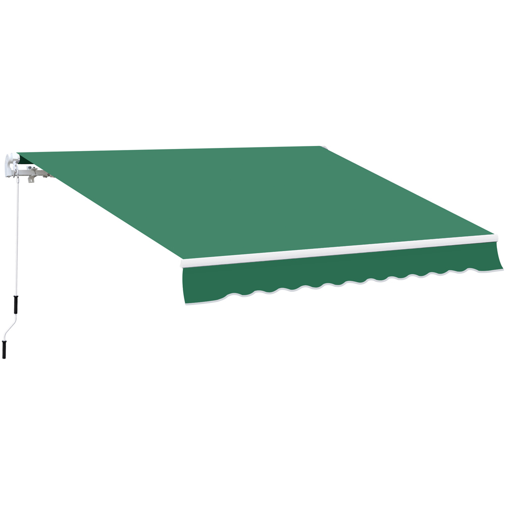 Outsunny Green Retractable Awning 4 x 3m Image 2