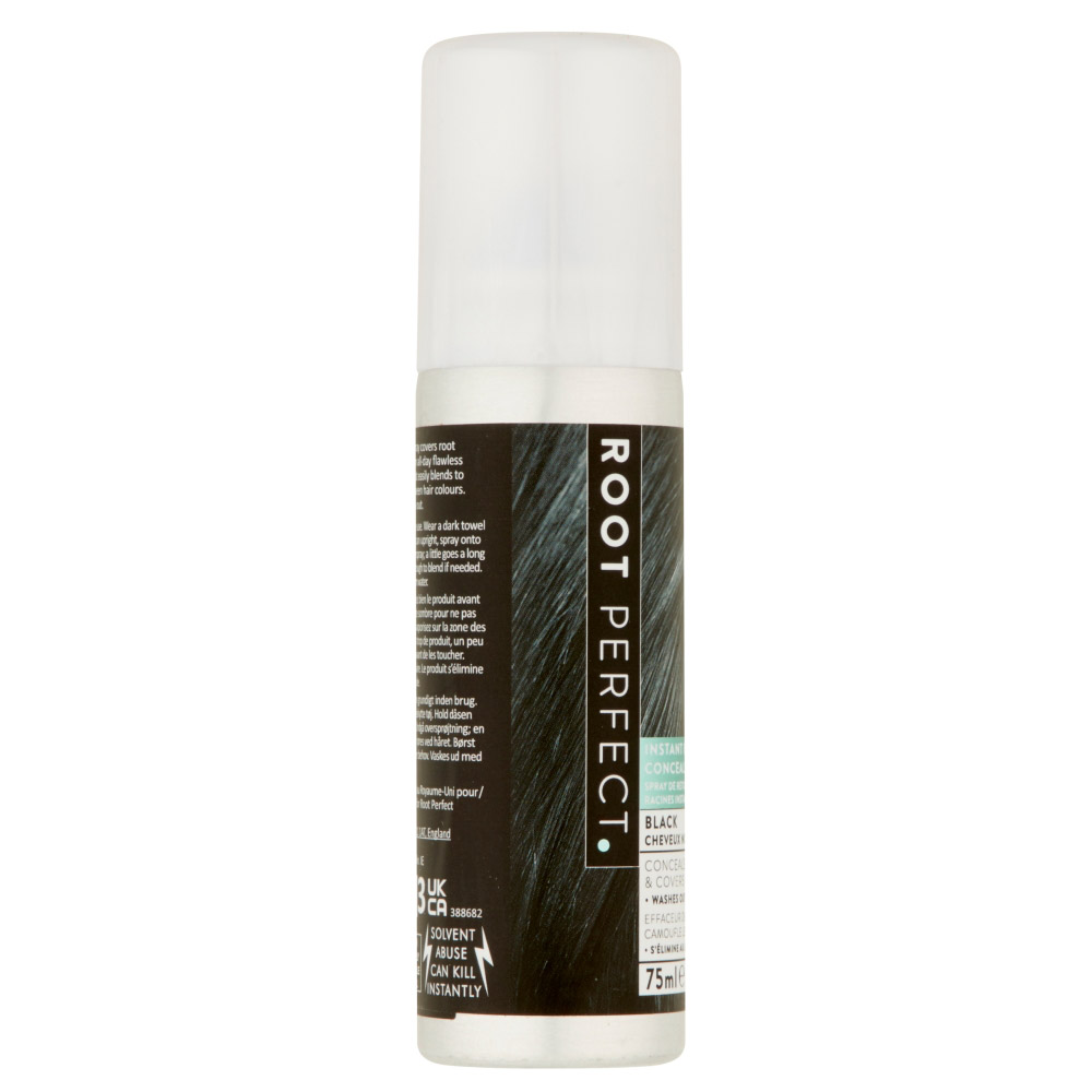 Root Perfect Black Regrowth Concealer Spray 75ml Image 4
